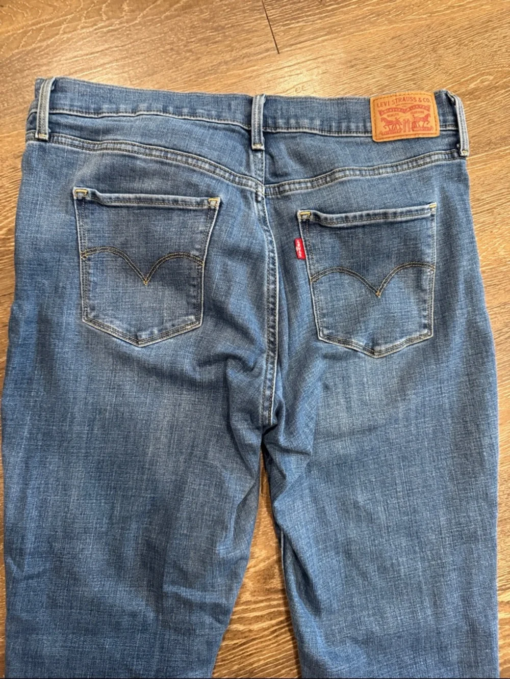 Levi's 311 Blue Distressed Skinny Jeans - Picture 8 of 9